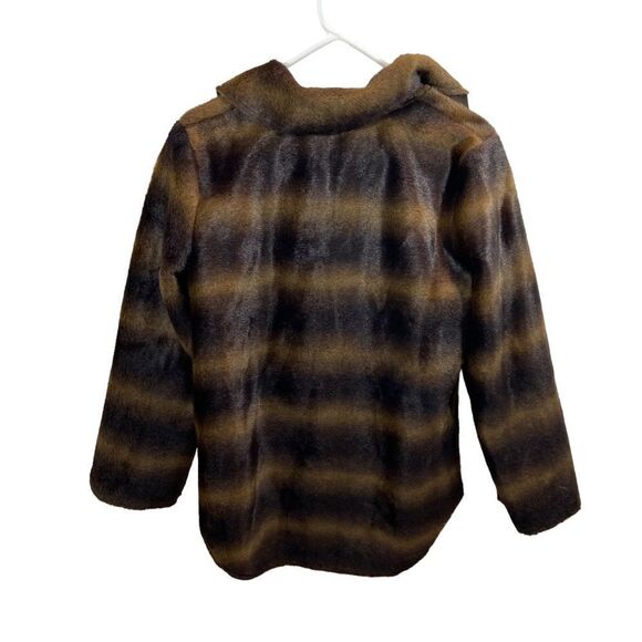 Bisou Bisou brand Faux Fur and Faux Suede Lightweight Jacket Size Medium - Picture 12 of 13